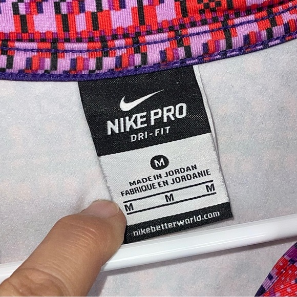Nike Pro Dri-Fit Half Zip Pullover Lightweight Jacket Purple Pink - Picture 7 of 14